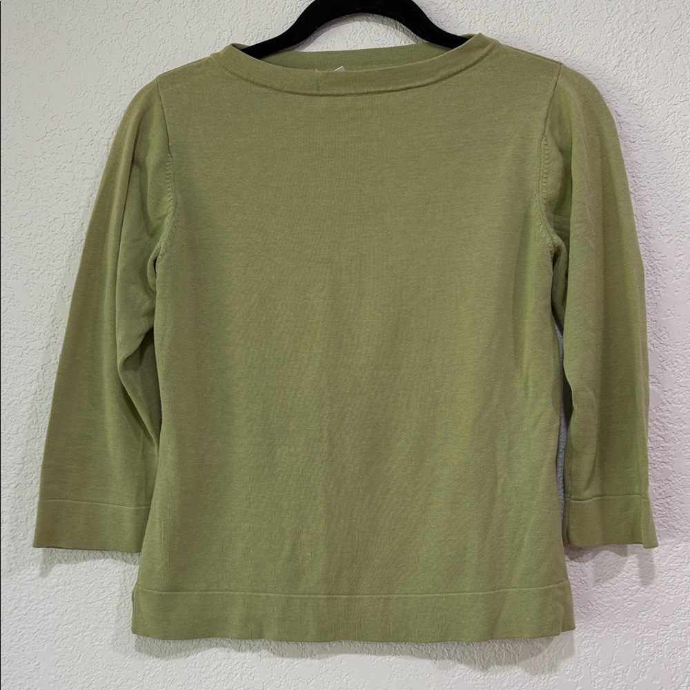 Coldwater Creek Sage Green Knit Top